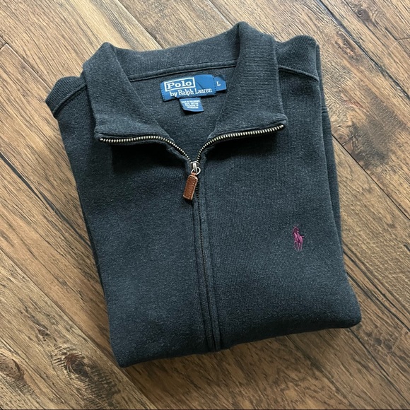 Polo by Ralph Lauren Full Zip Fleece Sweater - Picture 11 of 12